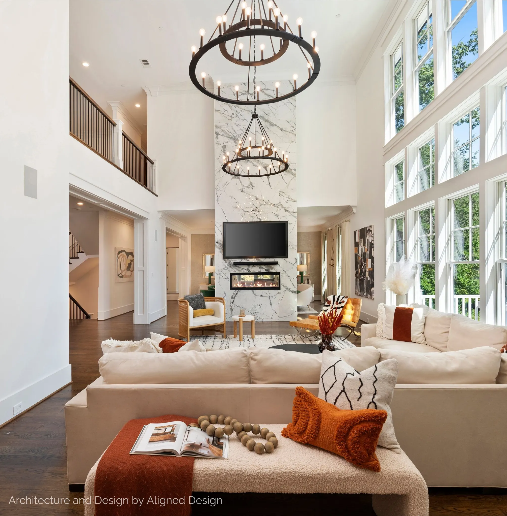Double-height great room for Aligned Design