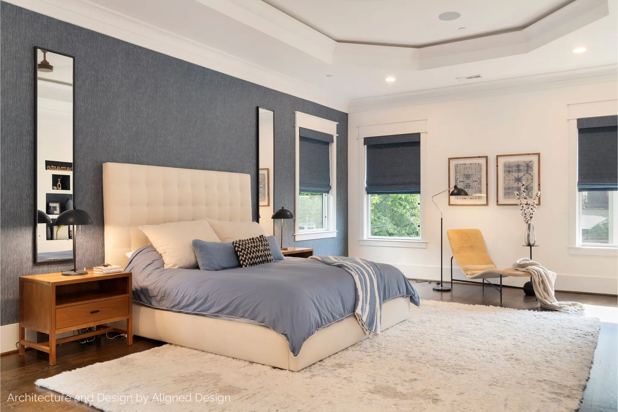 Primary bedroom for Aligned Design