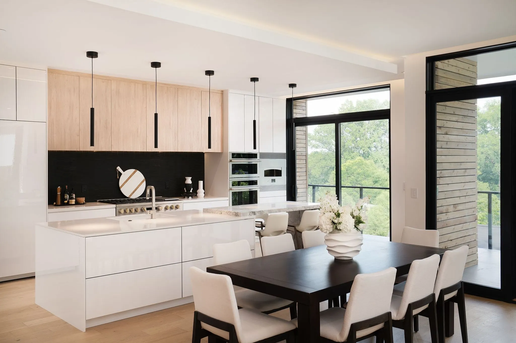 Living space at the 208 Danbury residence