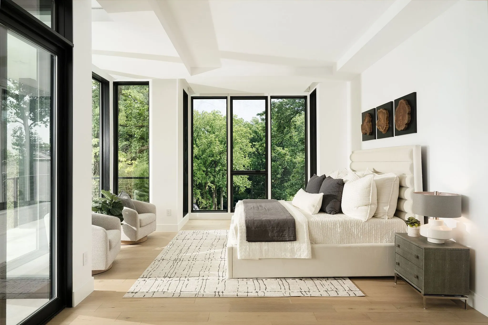Primary bedroom at the 208 Danbury residence