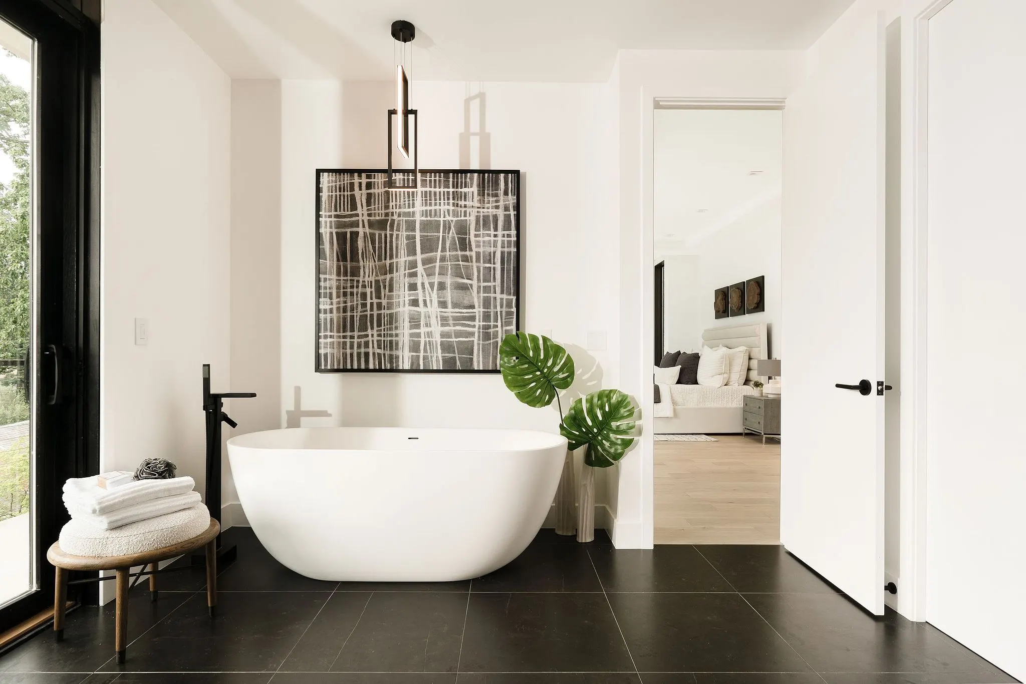 Primary bathroom at the 208 Danbury residence